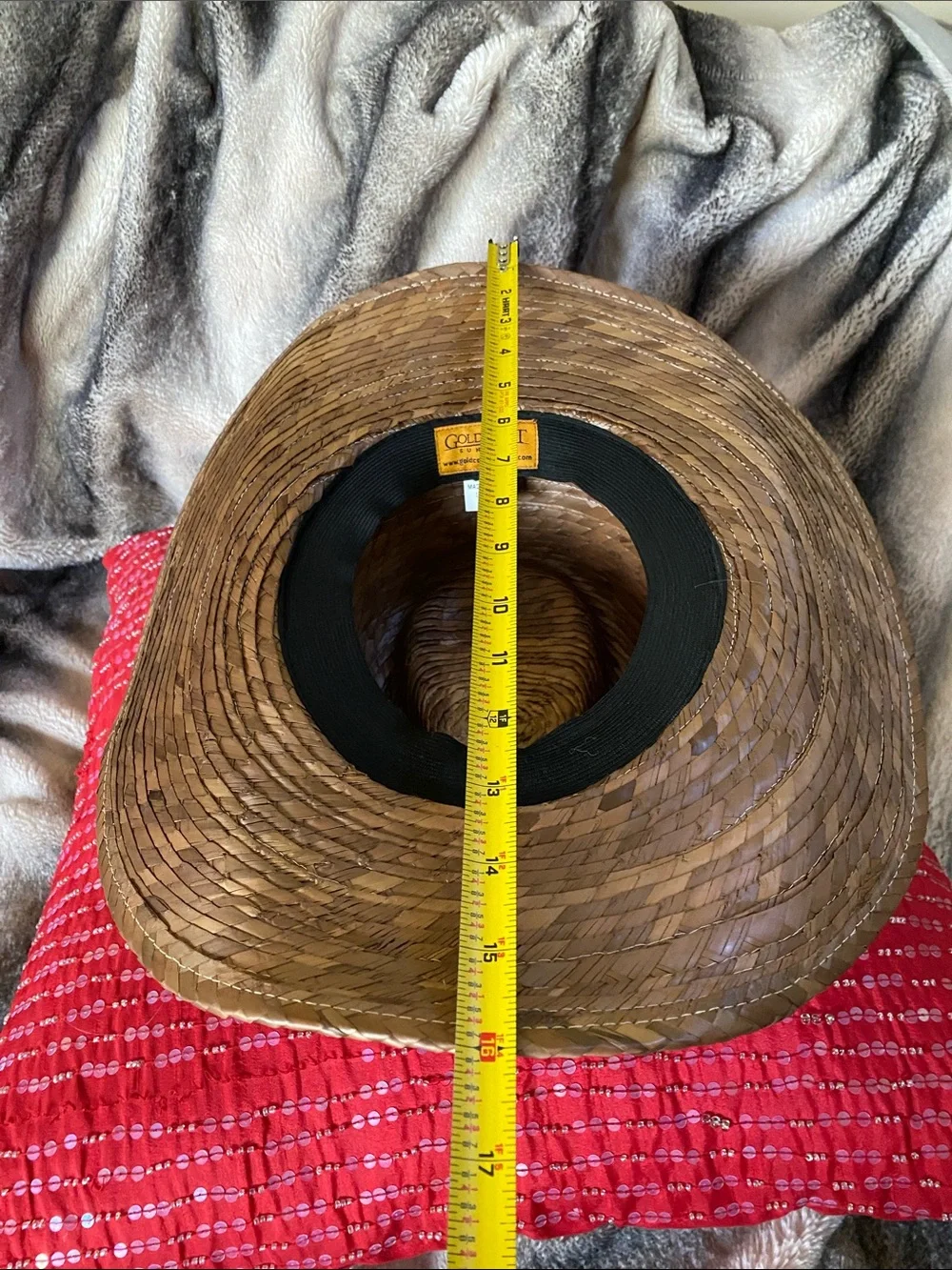 Gold Coast Sunwear Unisex Straw Beach Resort Wear Hat NWT